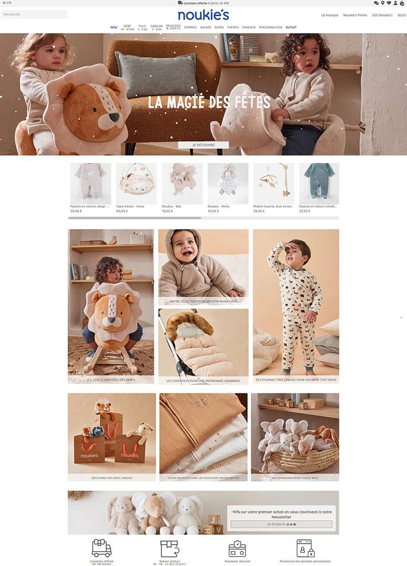 Noukie's 法国婴幼儿童装保育产品海淘网站