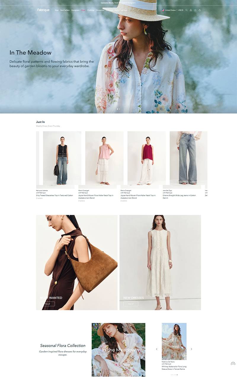 Fabrique 美国设计师品牌成衣购物网站