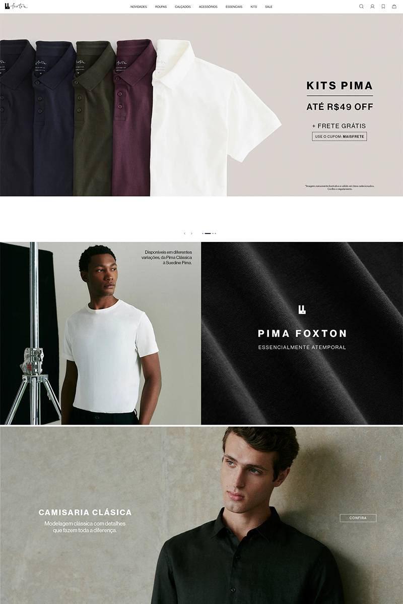 FOXTON 巴西时尚男装品牌购物网站