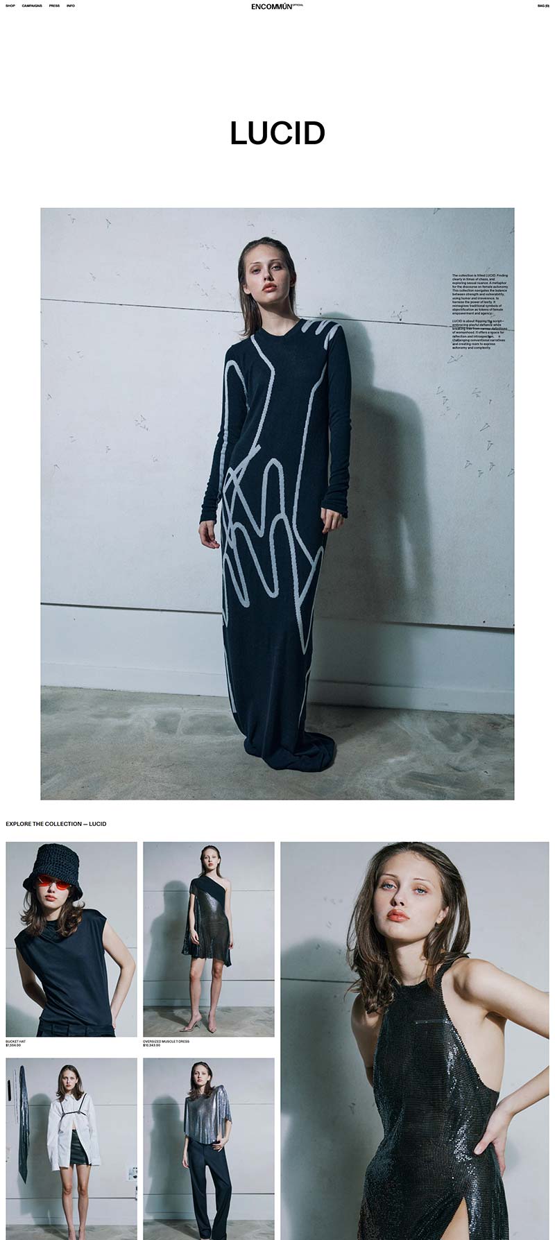 ENCOMMUN Official 美国时尚设计女装品牌购物网站