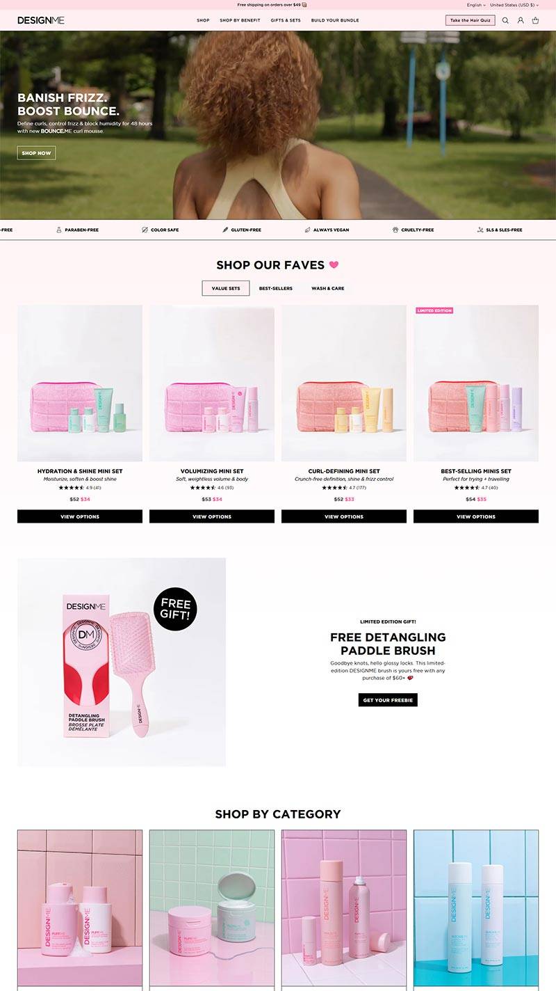 DESIGNME Hair 加拿大纯素护发品牌购物网站