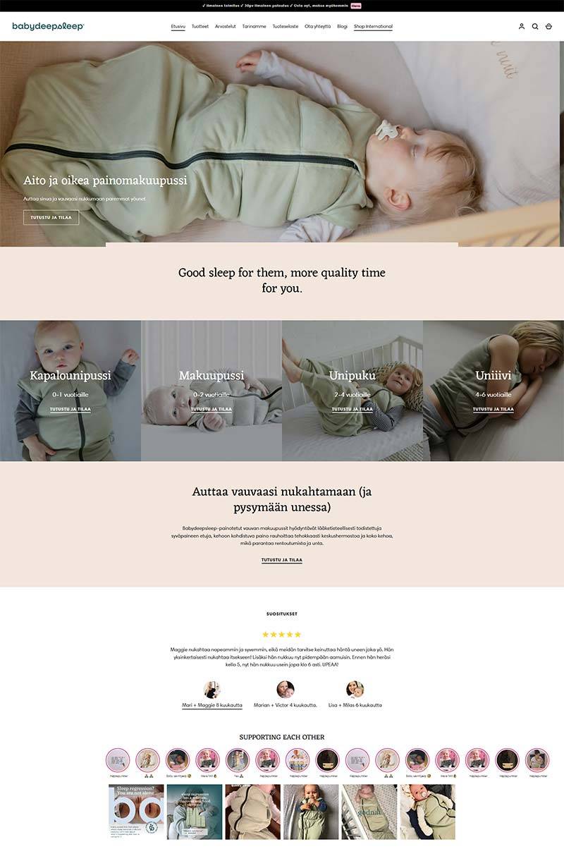 Baby Deep Sleep 芬兰宝宝加厚睡袋购物网站