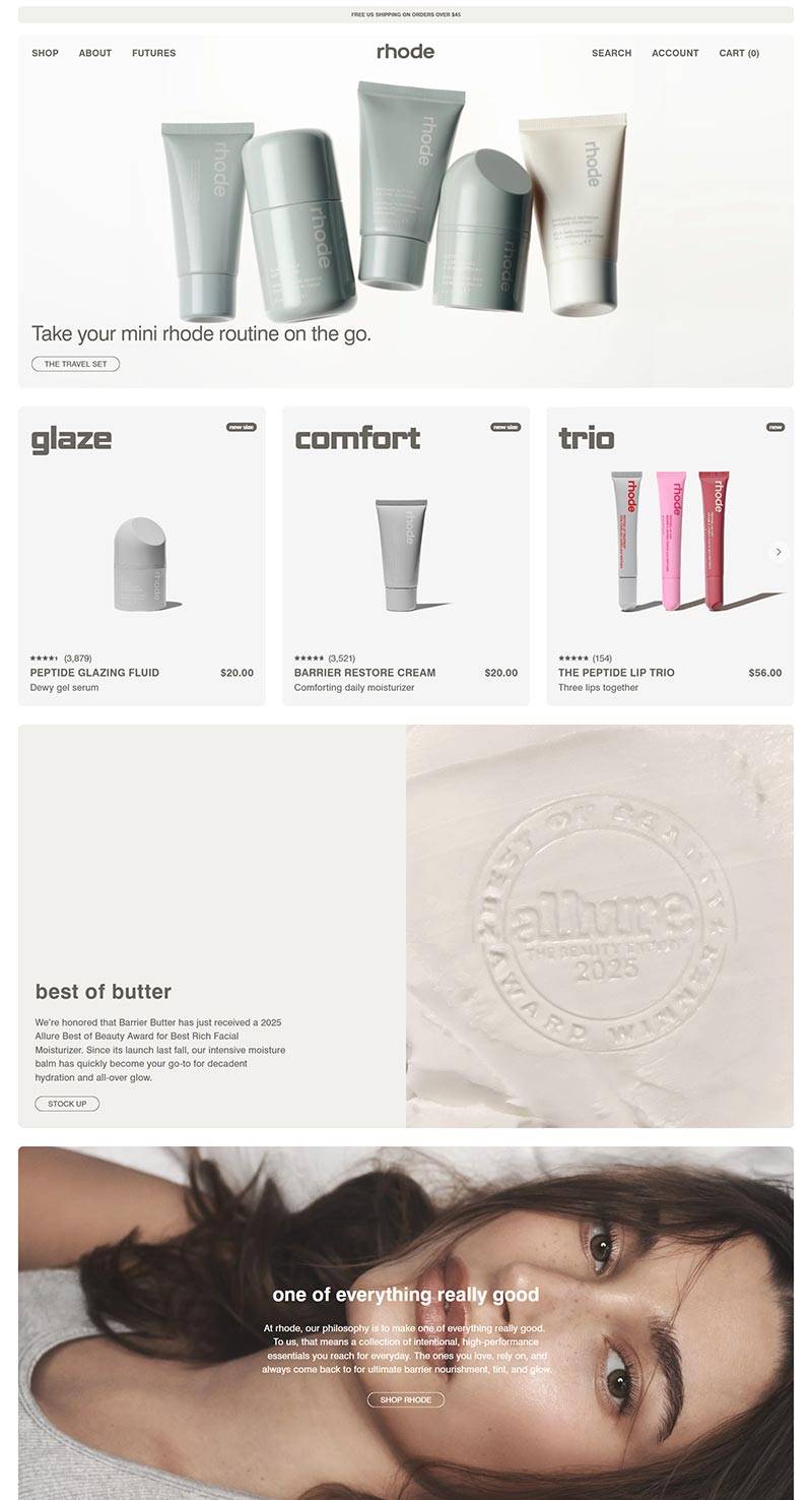 Rhode skin 美国高性能护肤品牌购物网站
