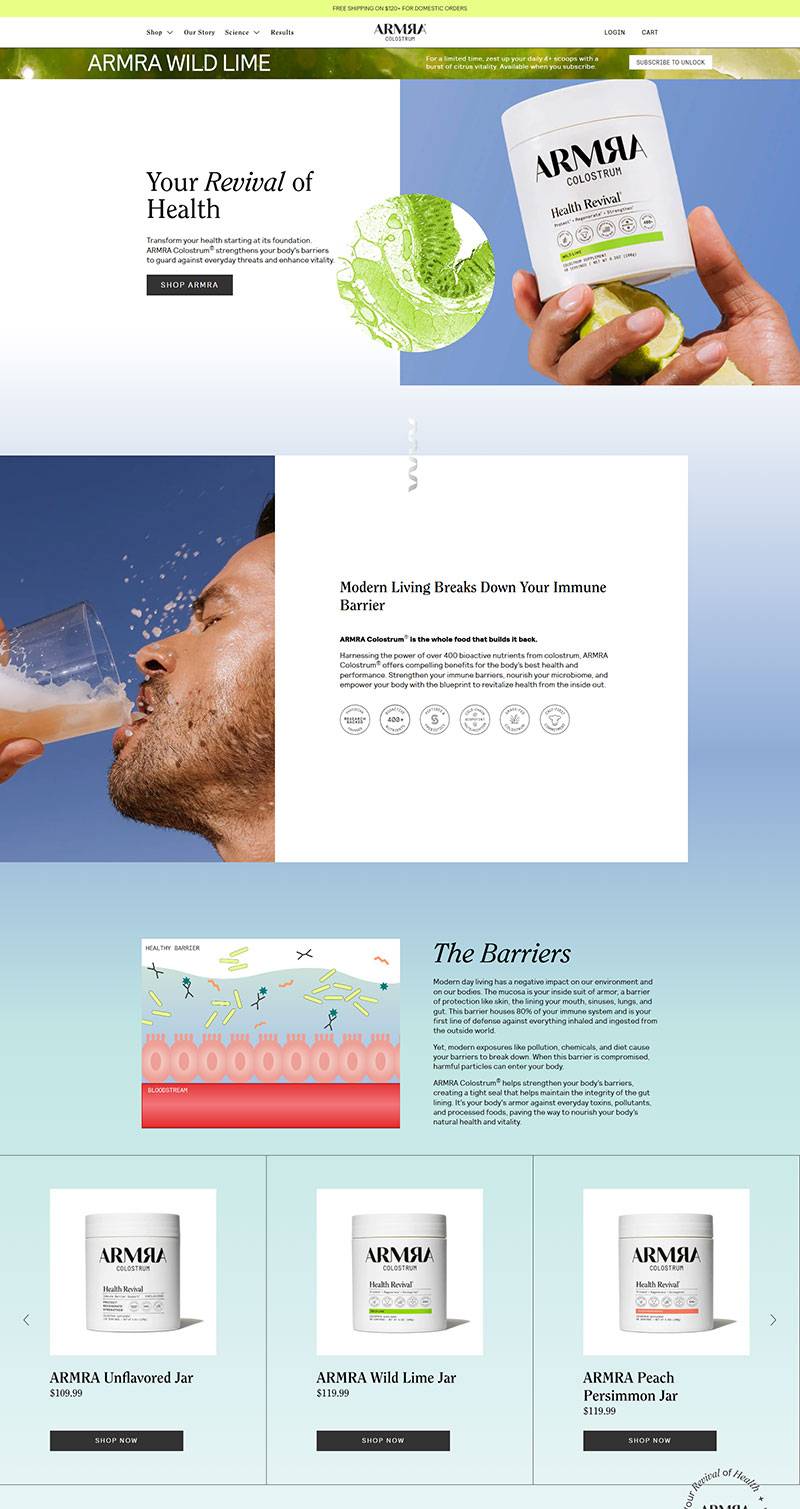 ARMRA Colostrum 美国活性营养初乳品牌购物网站