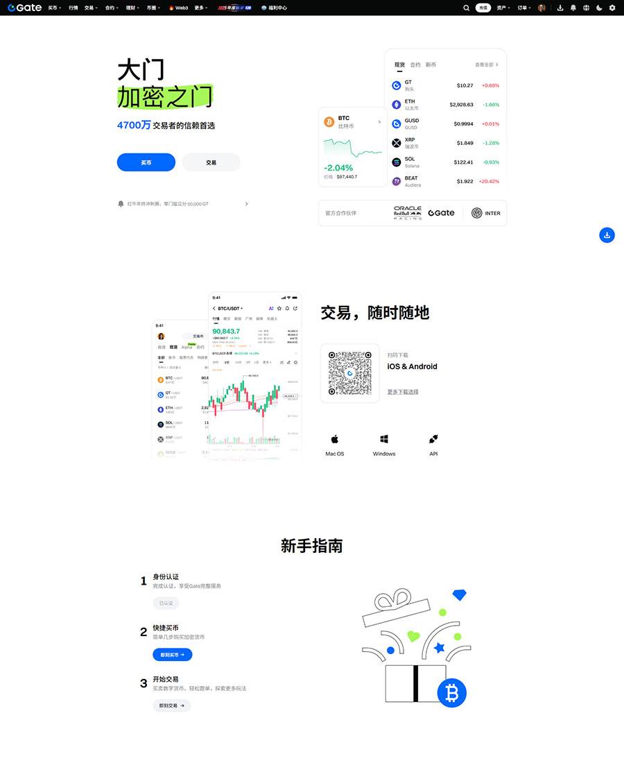 Gate.io 大门-全球顶级加密货币交易平台