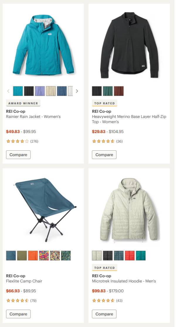 REI 官网Co-op 折扣区现低至2.8折,运动卫衣仅$41