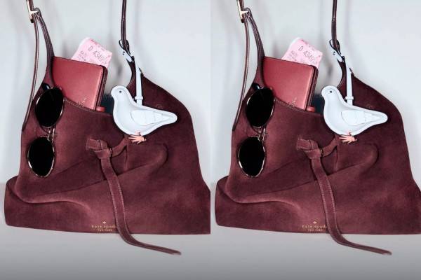 Kate Spade 454 麂皮大号肩背包低至3折，售价$149.25