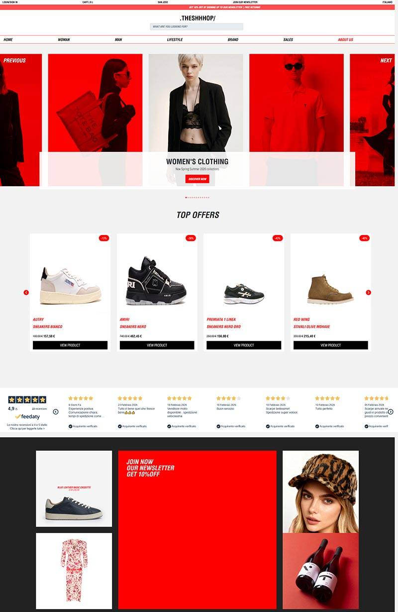 THESHHHOP 意大利设计师品牌购物商店