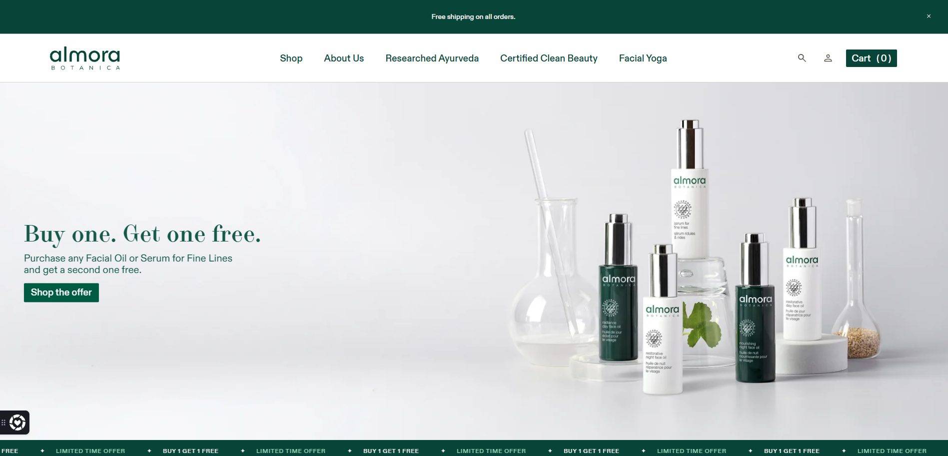 Almora Botanica 美国天然护肤品牌购物网站