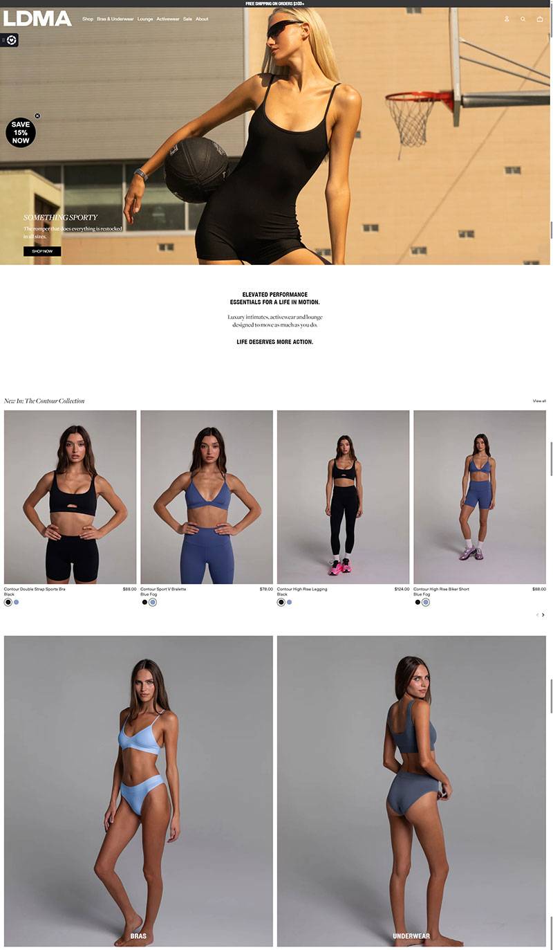 LDMA 美国家具运动服品牌购物网站