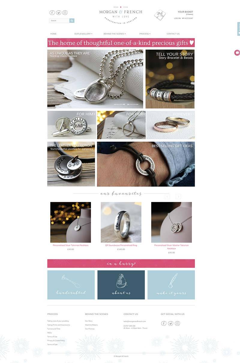 Morgan & French 英国个性化银饰品牌购物网站