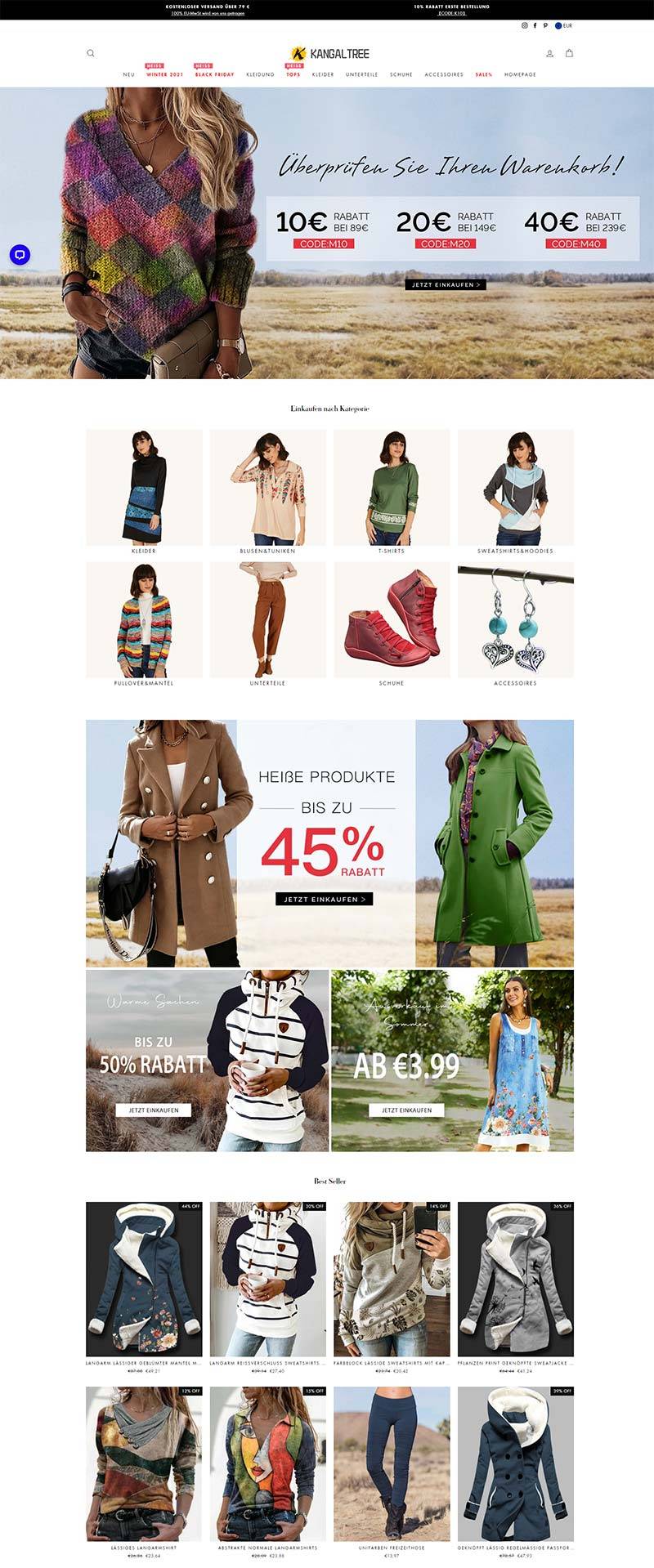 KANGAL TREE 德国时尚女装品牌购物网站