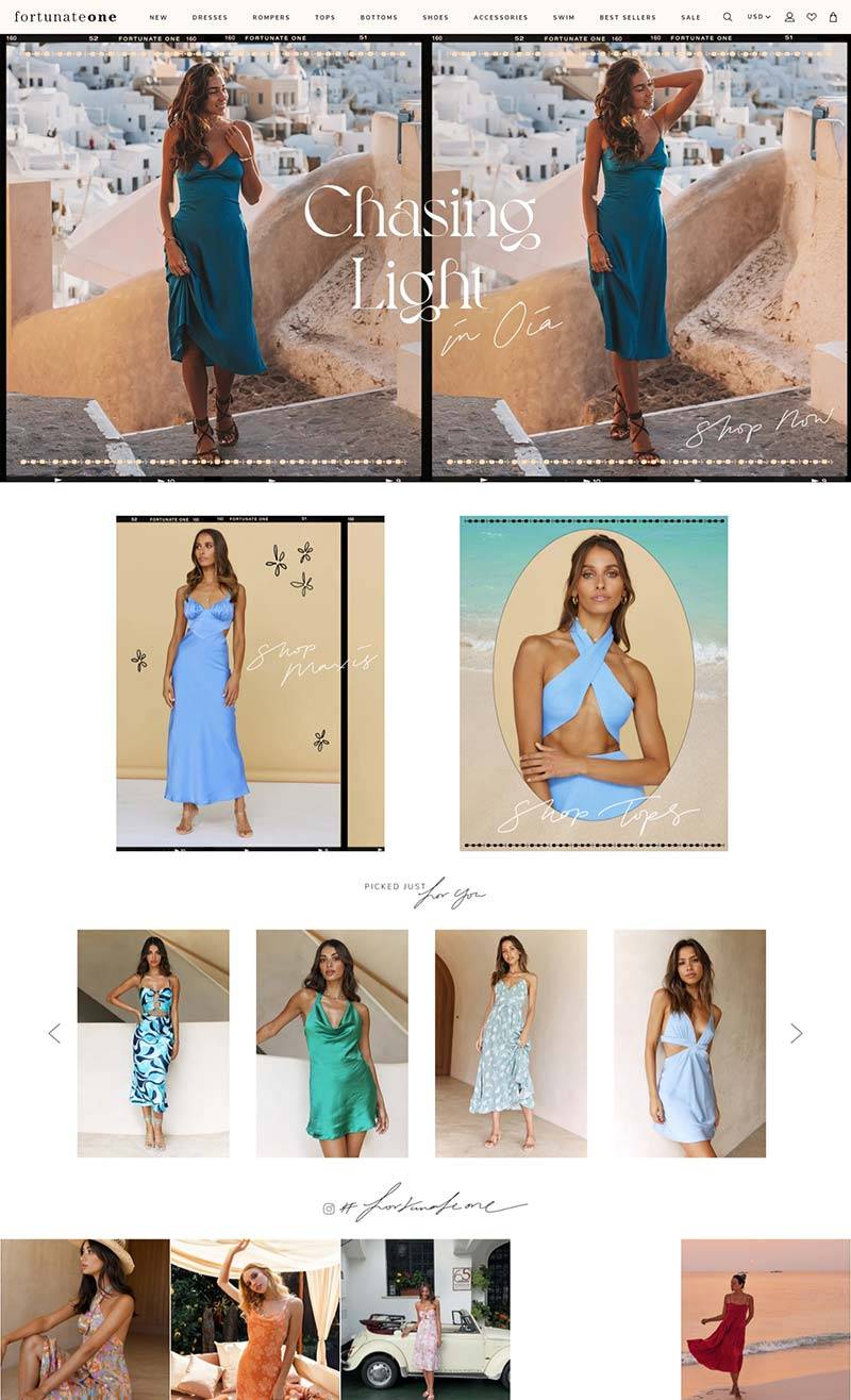 Fortunate One 美国时尚生活女装品牌购物网站