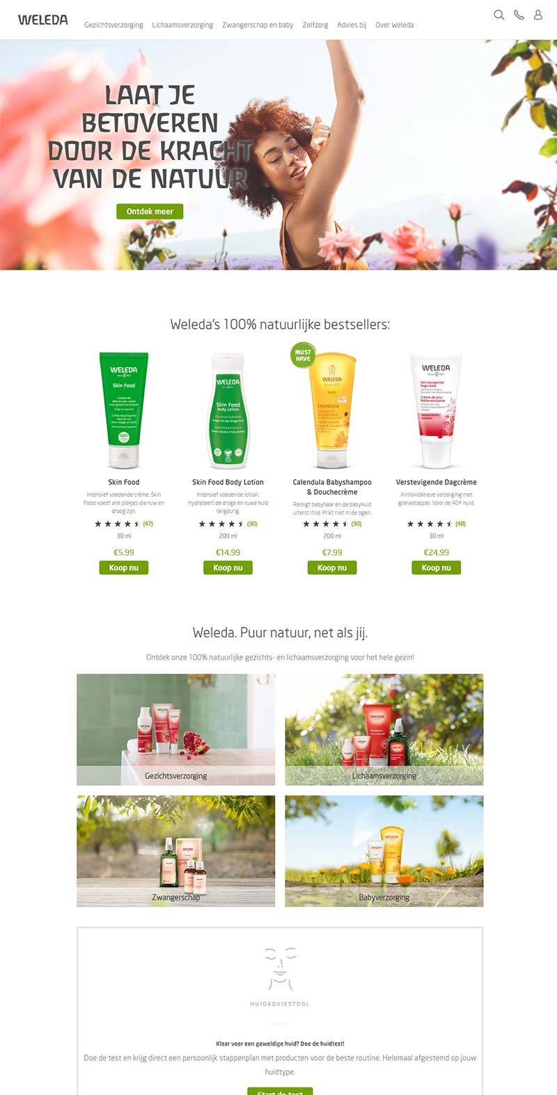 Weleda 美国天然植物护肤品牌购物网站