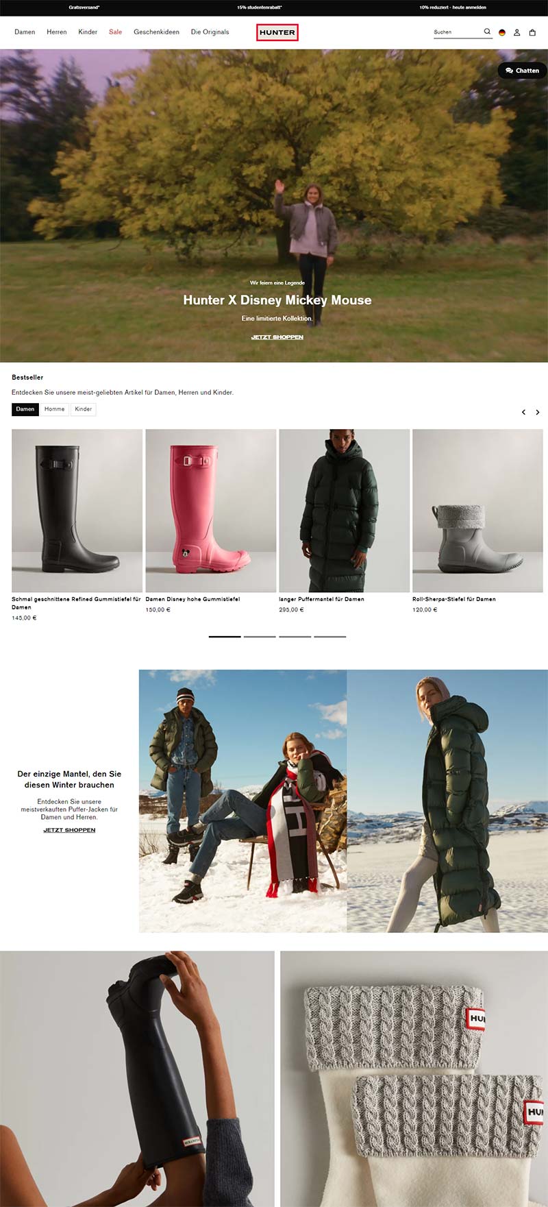 Hunter Boots 英国猎人靴品牌购物网站
