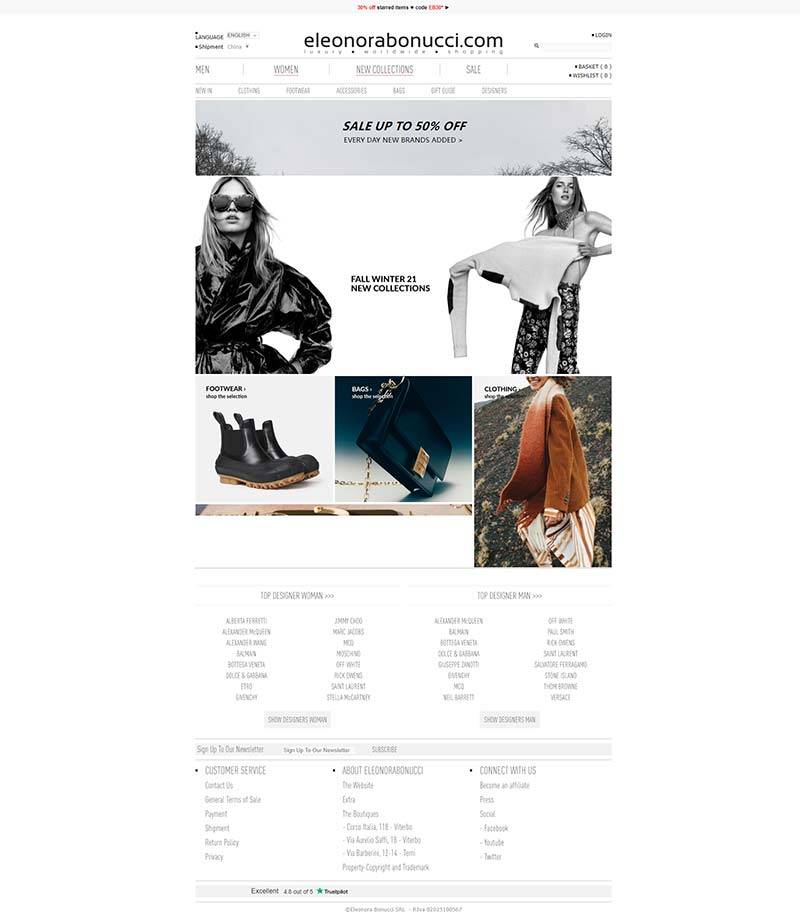 Eleonora Bonucci 英国奢侈品时装品牌购物网站