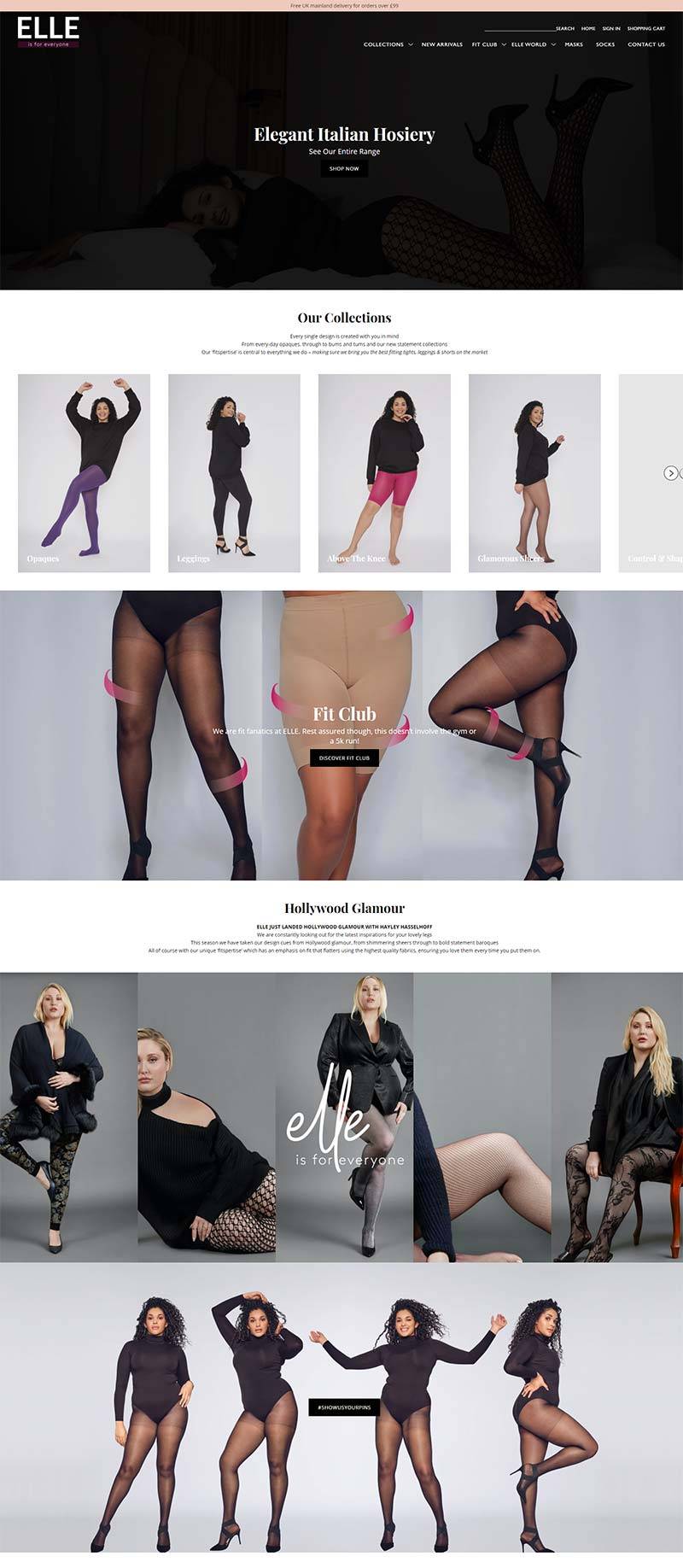 ELLE 英国大码女装品牌购物网站