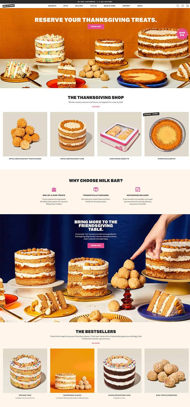 Milk Bar 美国面包甜点品牌购物网站