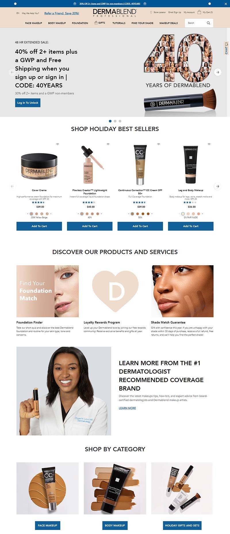 DermaBlend 美国医疗护肤品牌购物网站