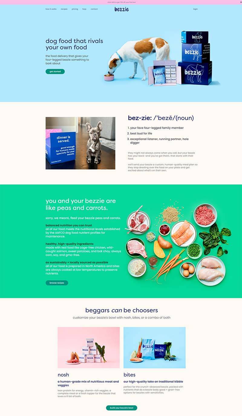 Bezzie 美国宠物食品海淘购物网站