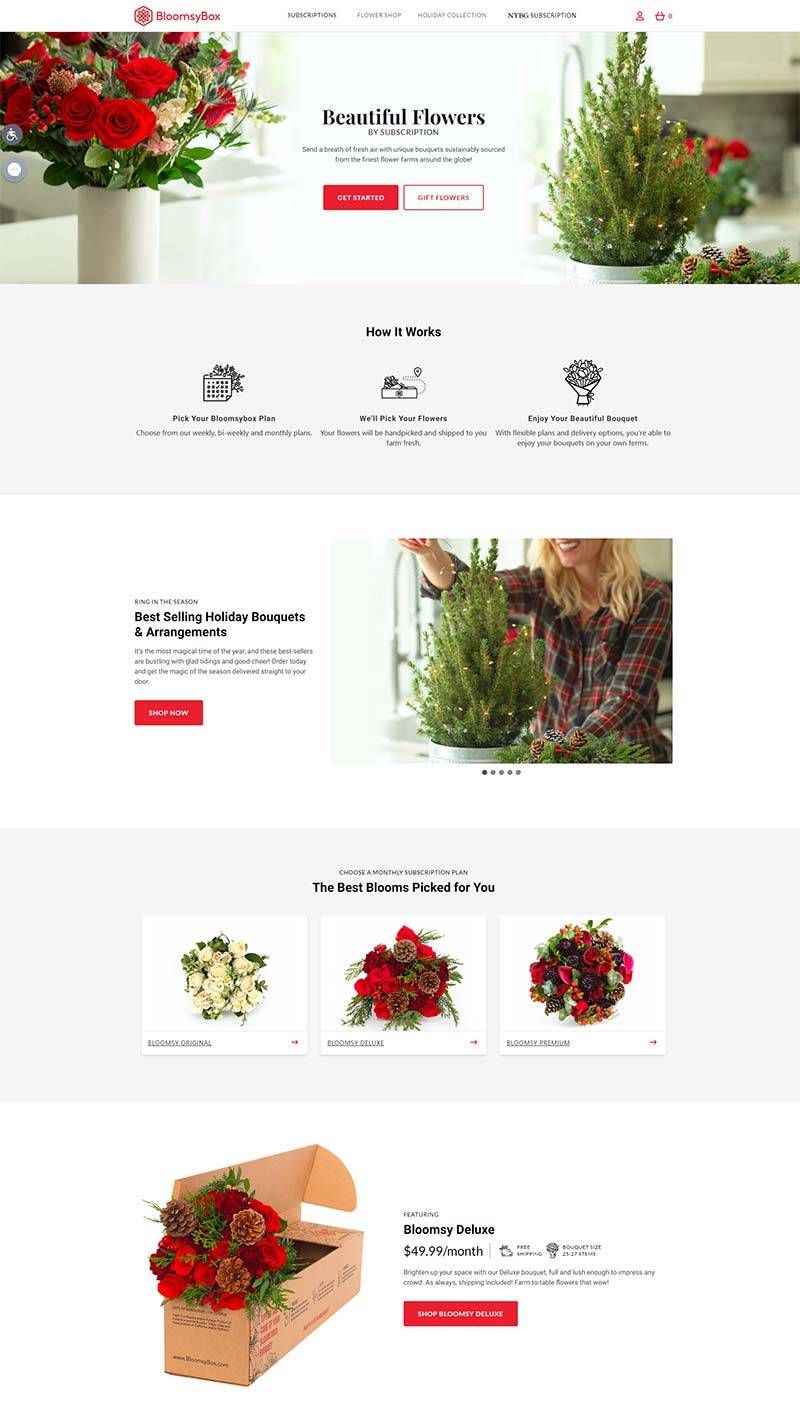 BloomsyBox 美国鲜花礼品订阅网站