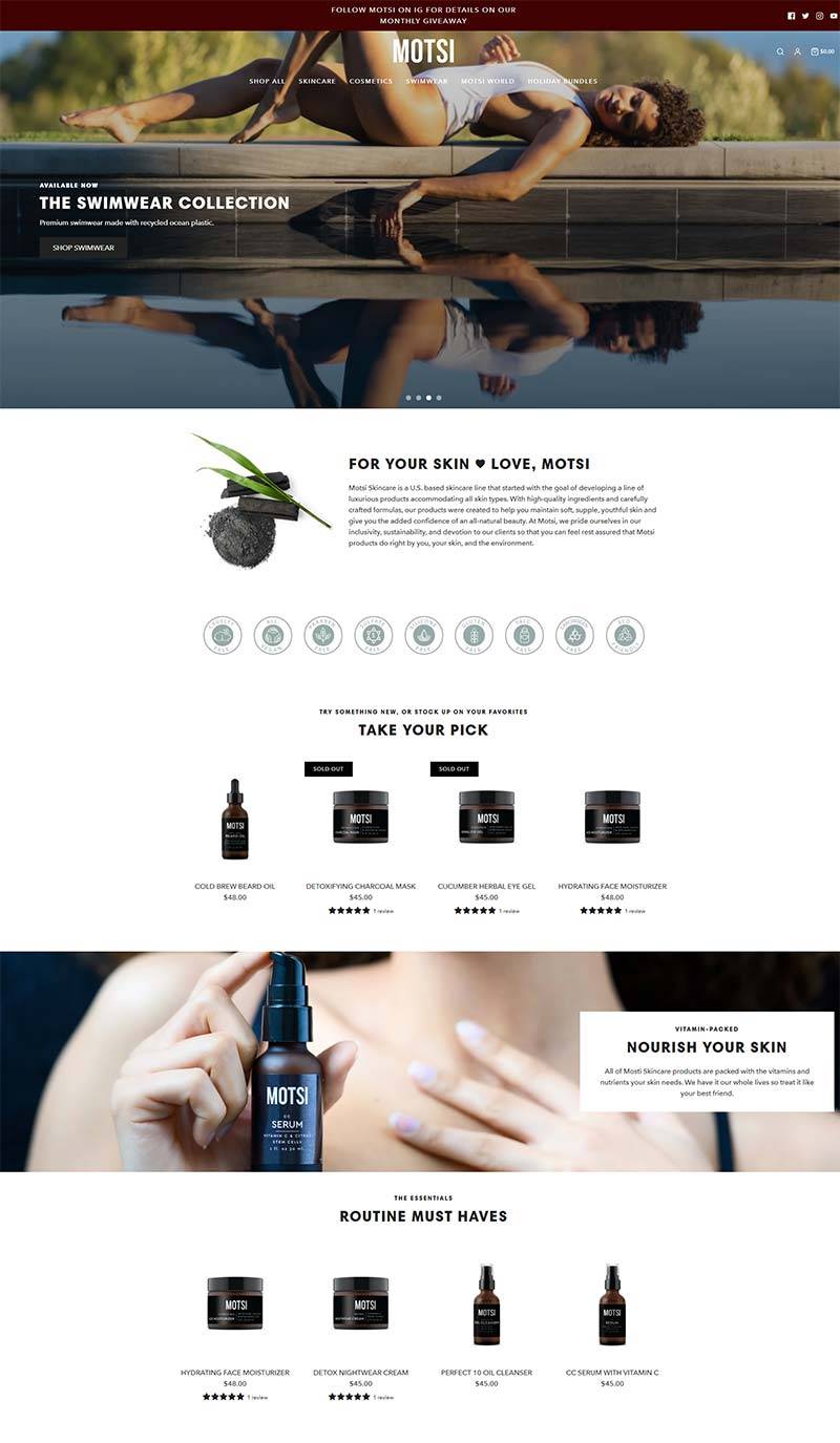 Motsi Skincare 美国天然护肤品牌购物网站