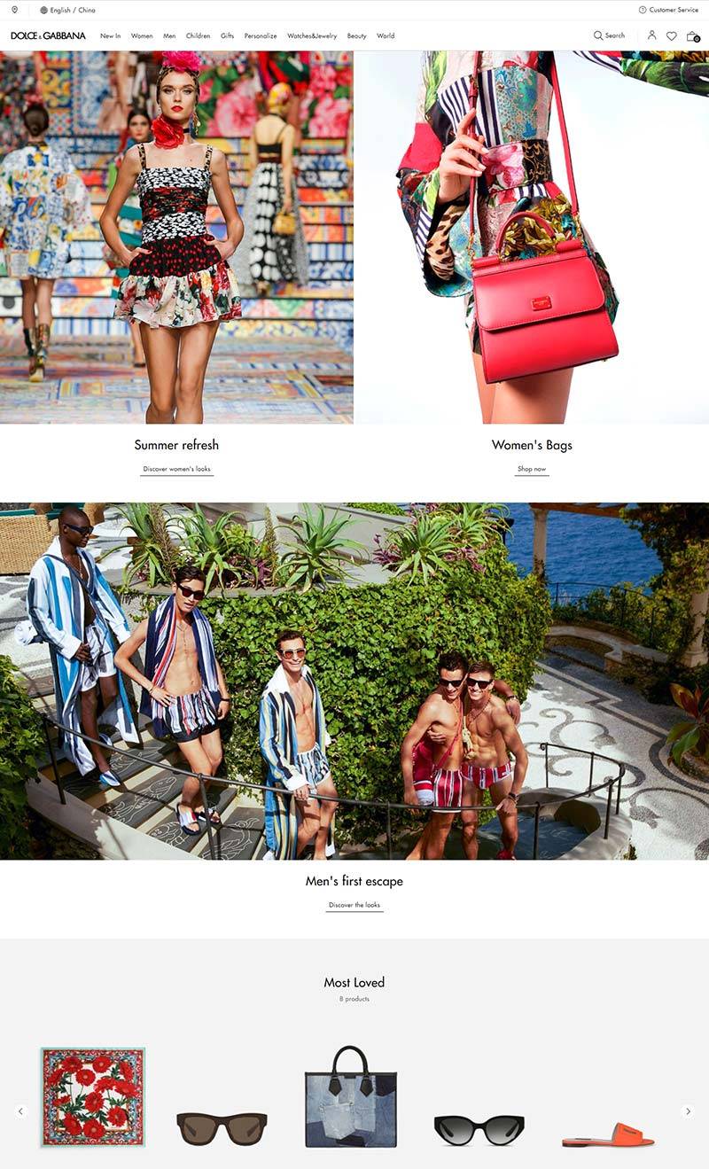 Dolce & Gabbana 杜嘉班纳-意大利奢侈品服饰购物网站