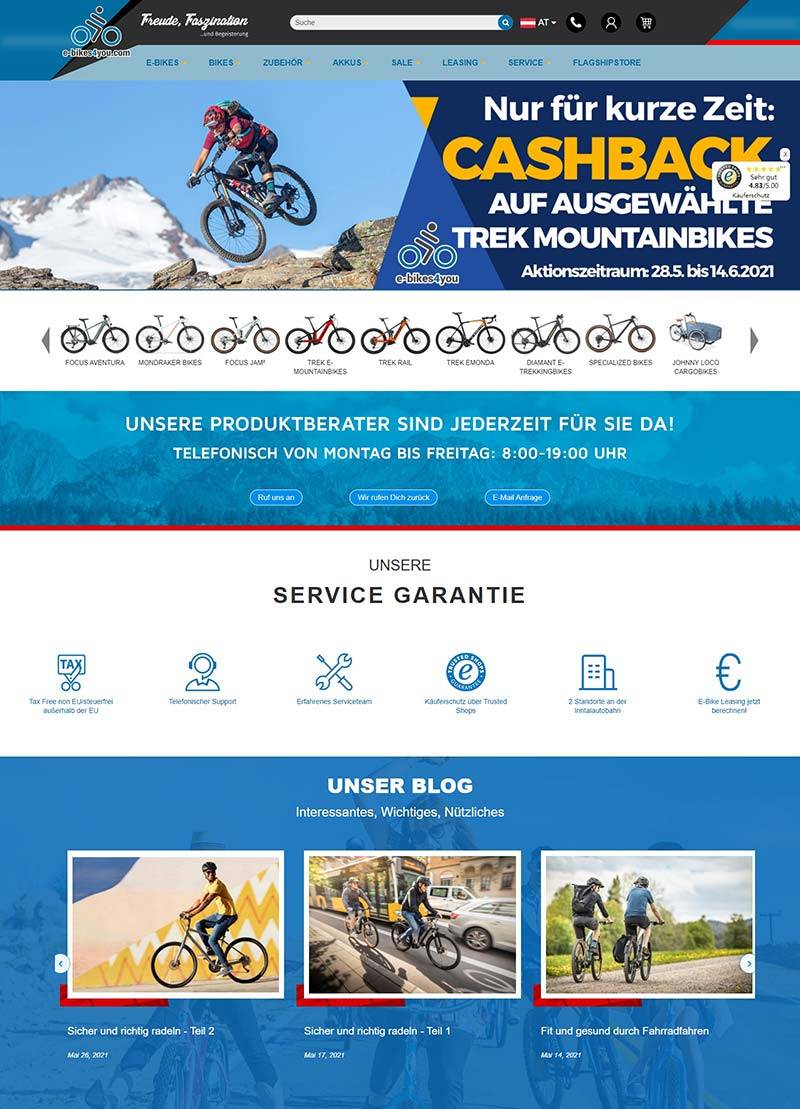 Ebikes4you 奥地利自行车配件海淘网站
