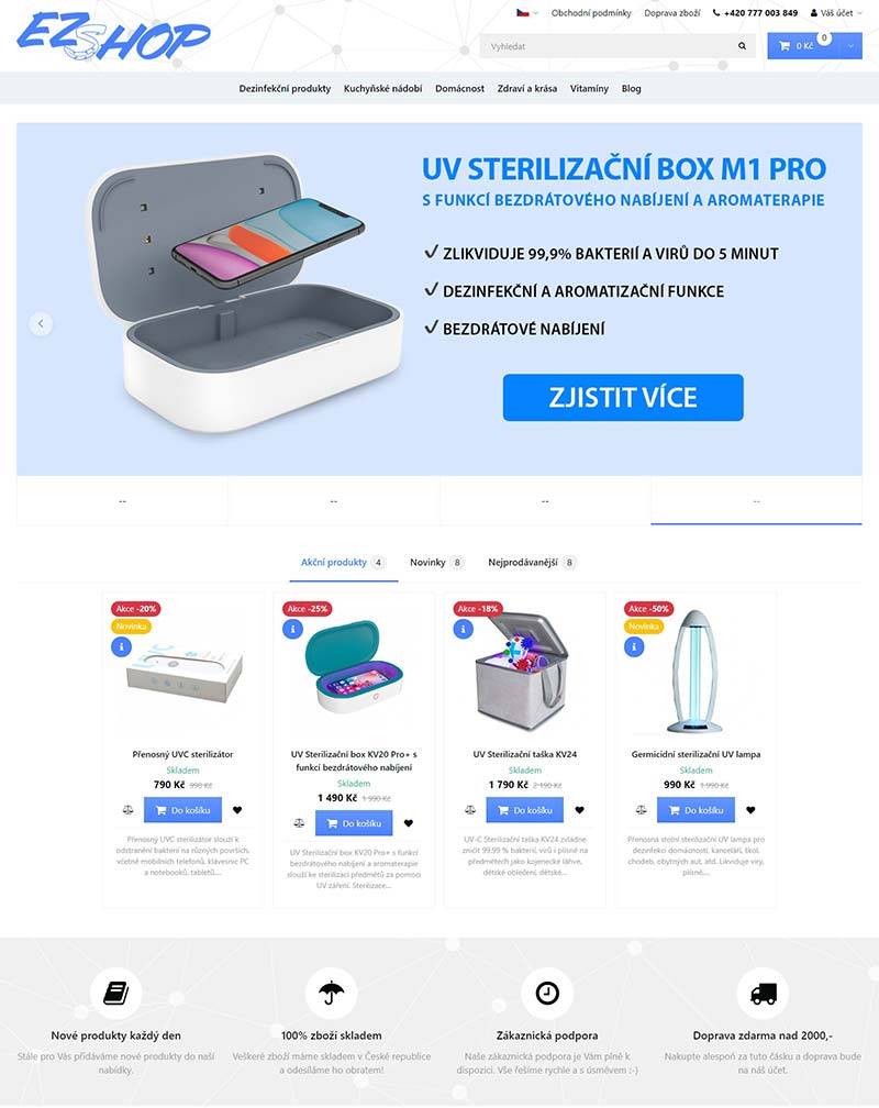 EZshop 捷克小型居家百货海淘网站