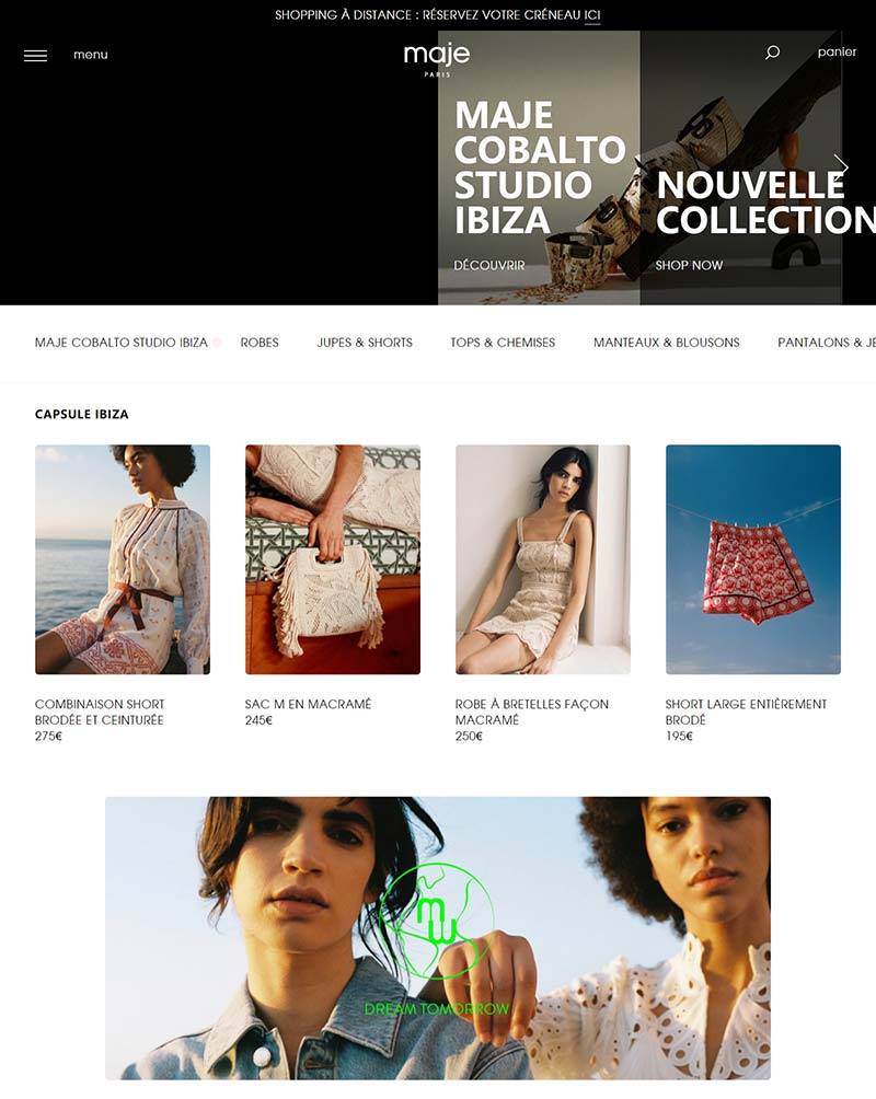 Maje 法国轻奢女装品牌购物网站