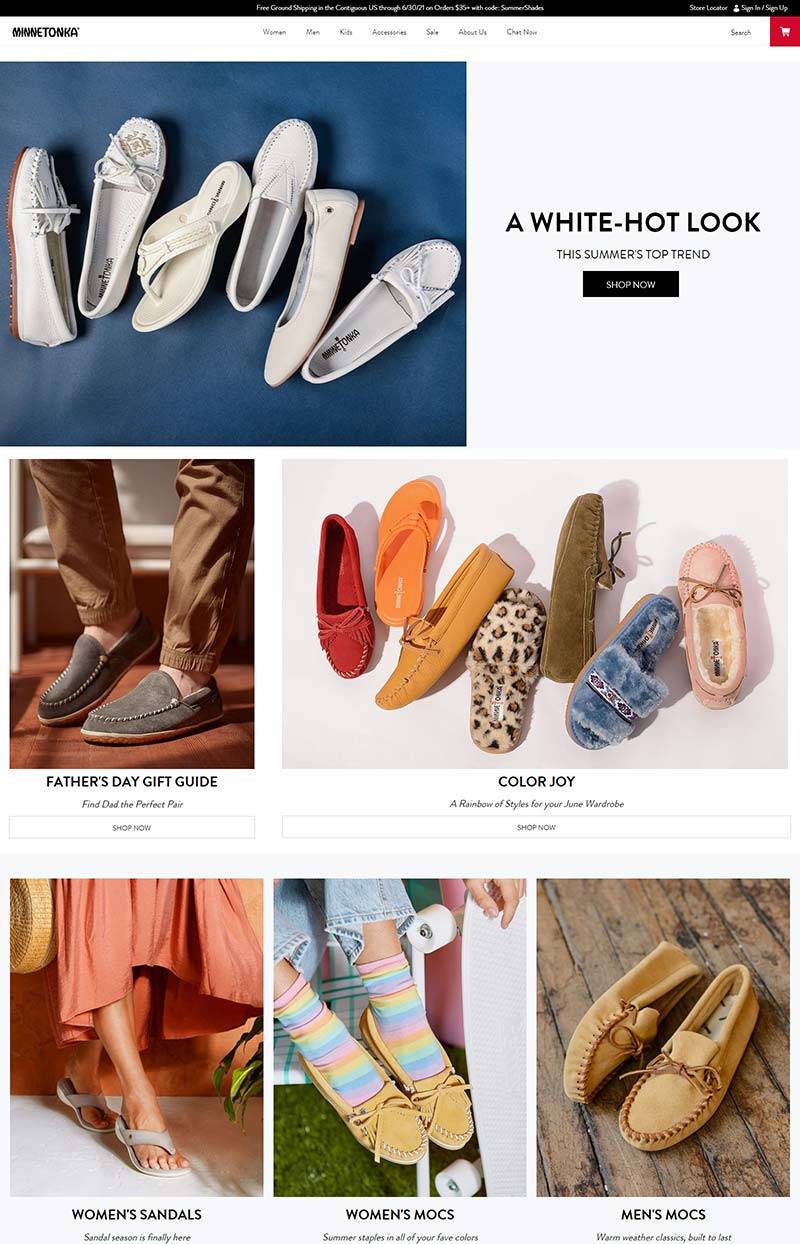 Minnetonka Moccasin 迷你唐卡-美国经典软皮鞋品牌网站