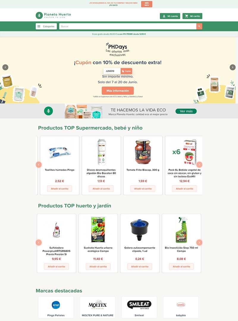 Planeta Huerto 西班牙绿色健康产品海淘网站