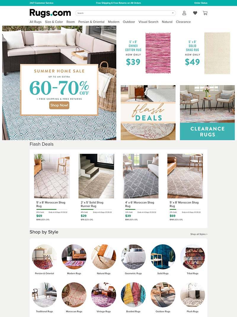 Rugs 美国地毯品牌购物网站
