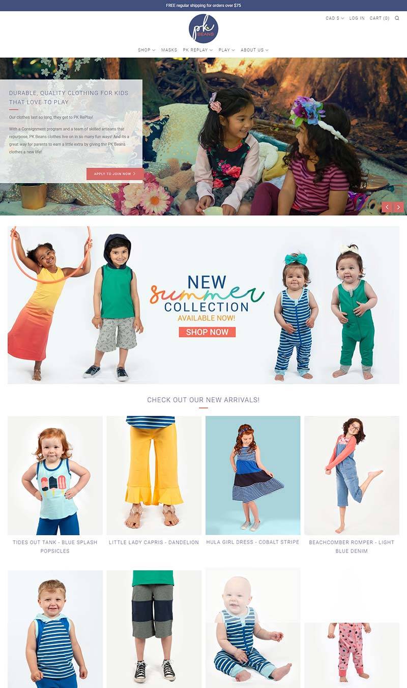 Peekaboo Beans 加拿大儿童服饰品牌购物网站