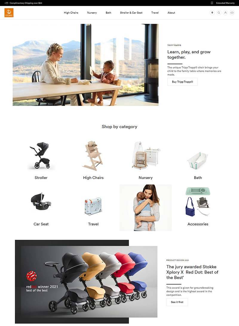 Stokke 挪威高端婴童车品牌购物网站