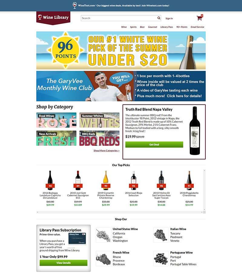 WineLibrary 美国葡萄酒在线订购网站