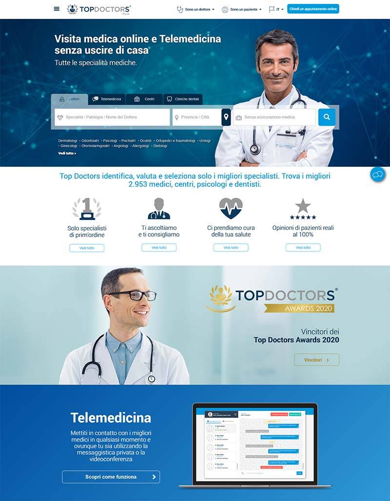 Top Doctors IT 美国顶级医生服务咨询意大利官网