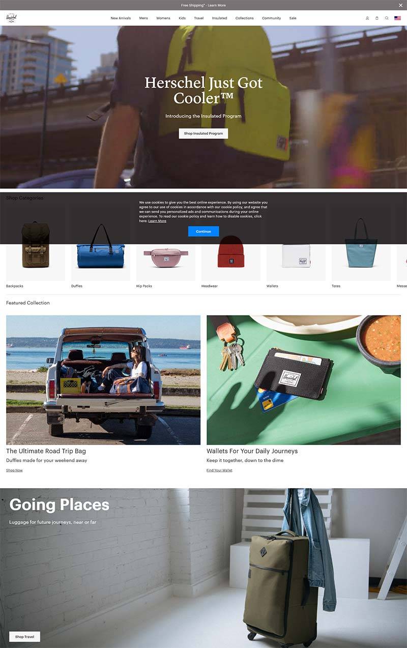 Herschel 加拿大简约包袋品牌购物网站