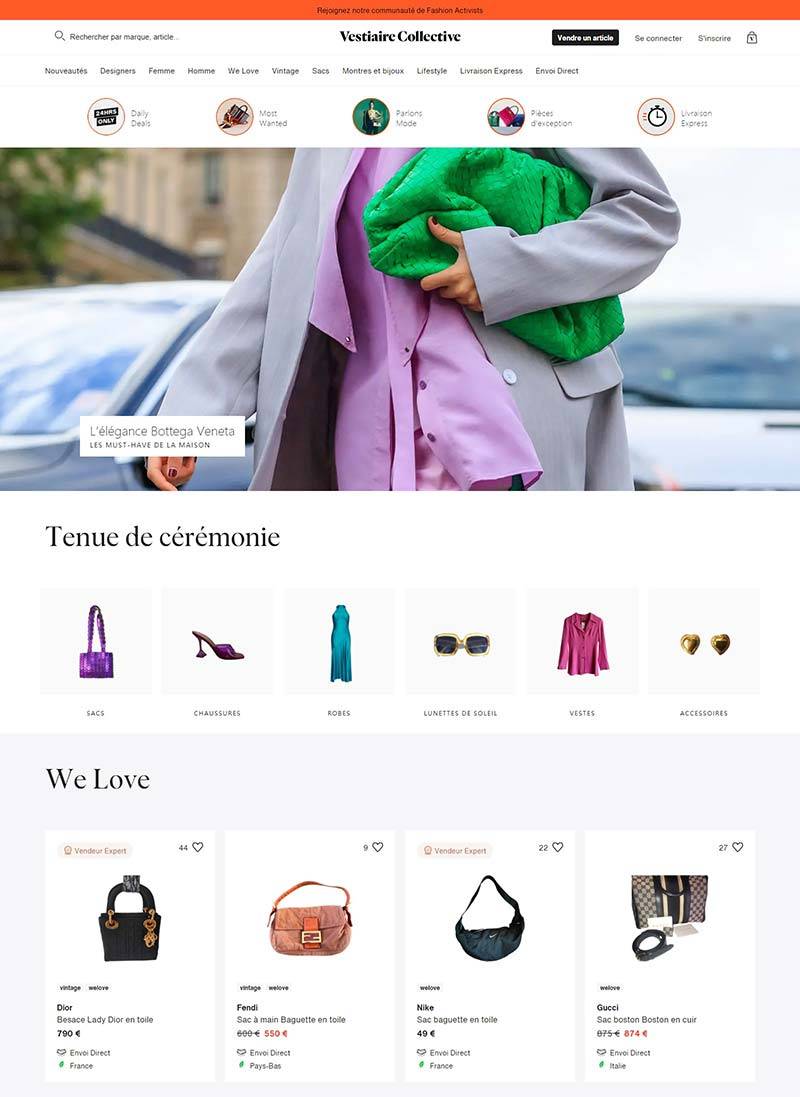 Vestiaire Collective 法国时尚奢侈品交易网站