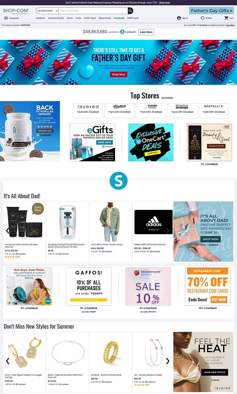 SHOP.COM 美国美安百货品牌购物网站