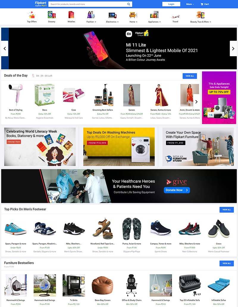 Flipkart 印度电子商务零售网站