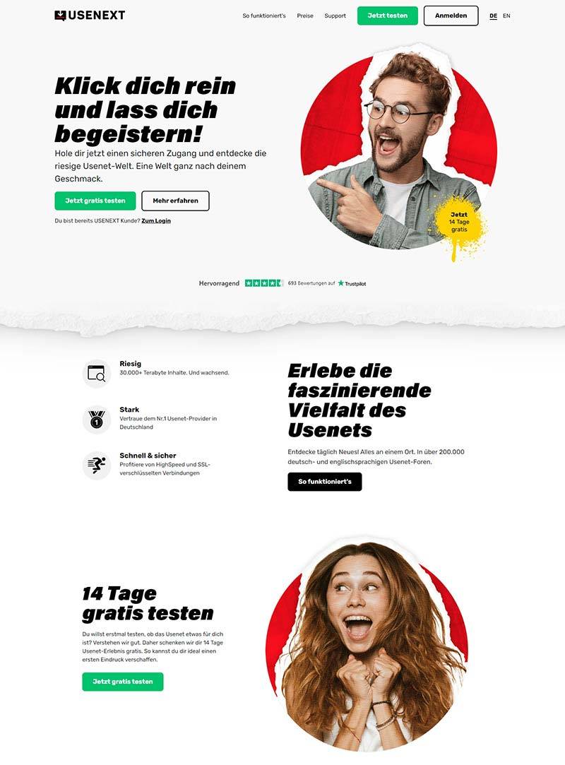 UseNeXT 德国高速下载软件品牌网站