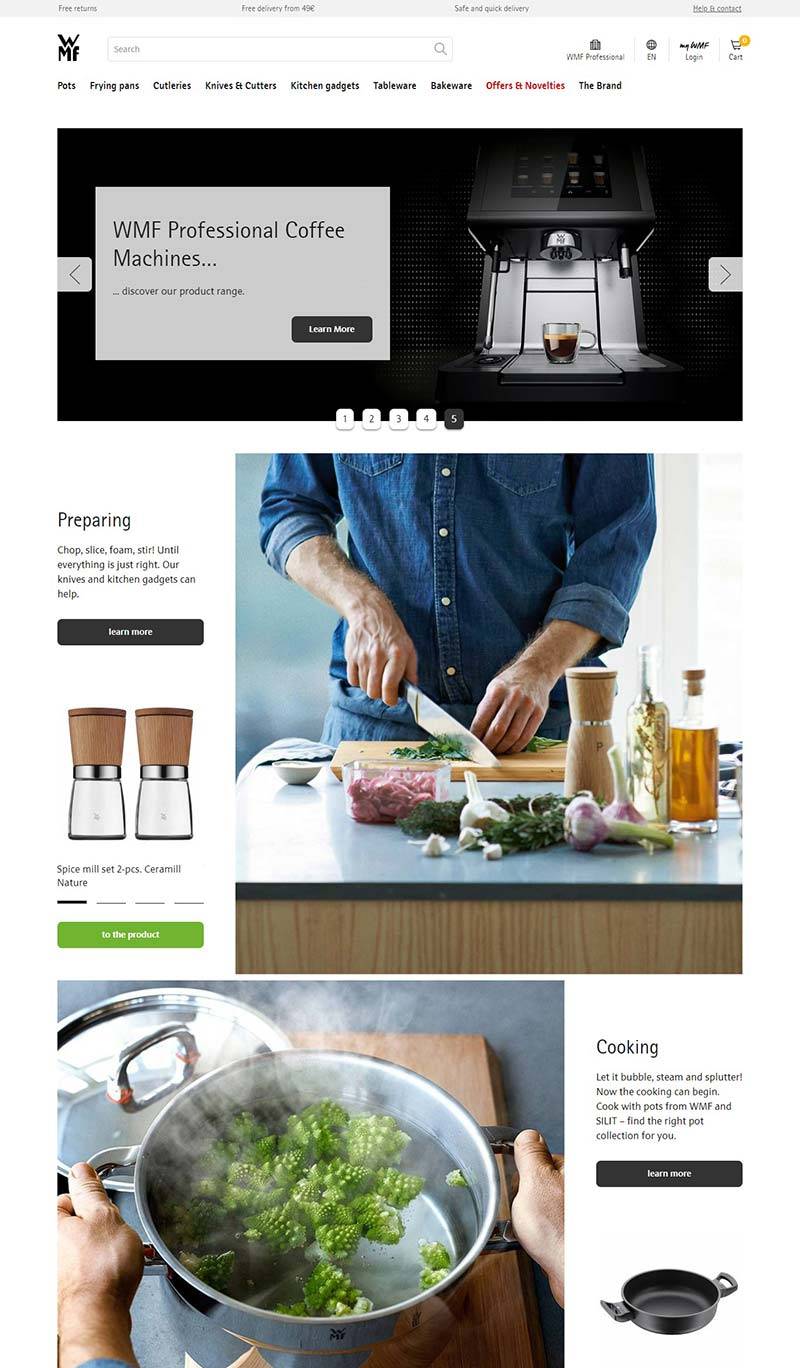 WMF Cookware 福腾宝-德国高端厨具品牌购物网站