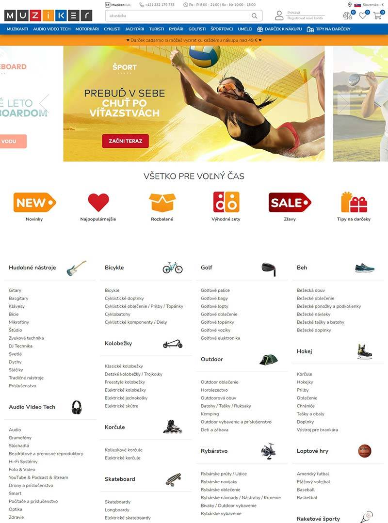 Muziker 斯洛伐克音乐设备品牌购物网站
