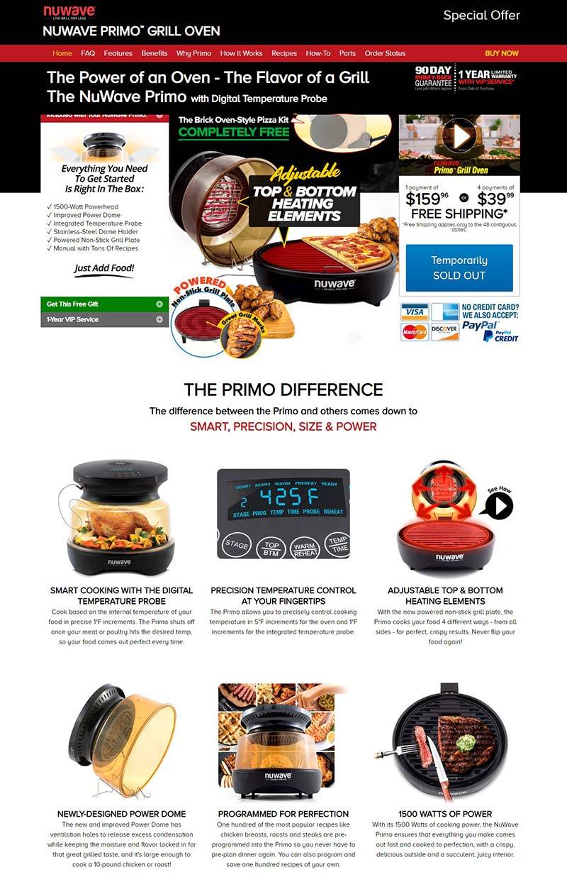 NuWaveOven 美国烧烤厨具品牌购物网站