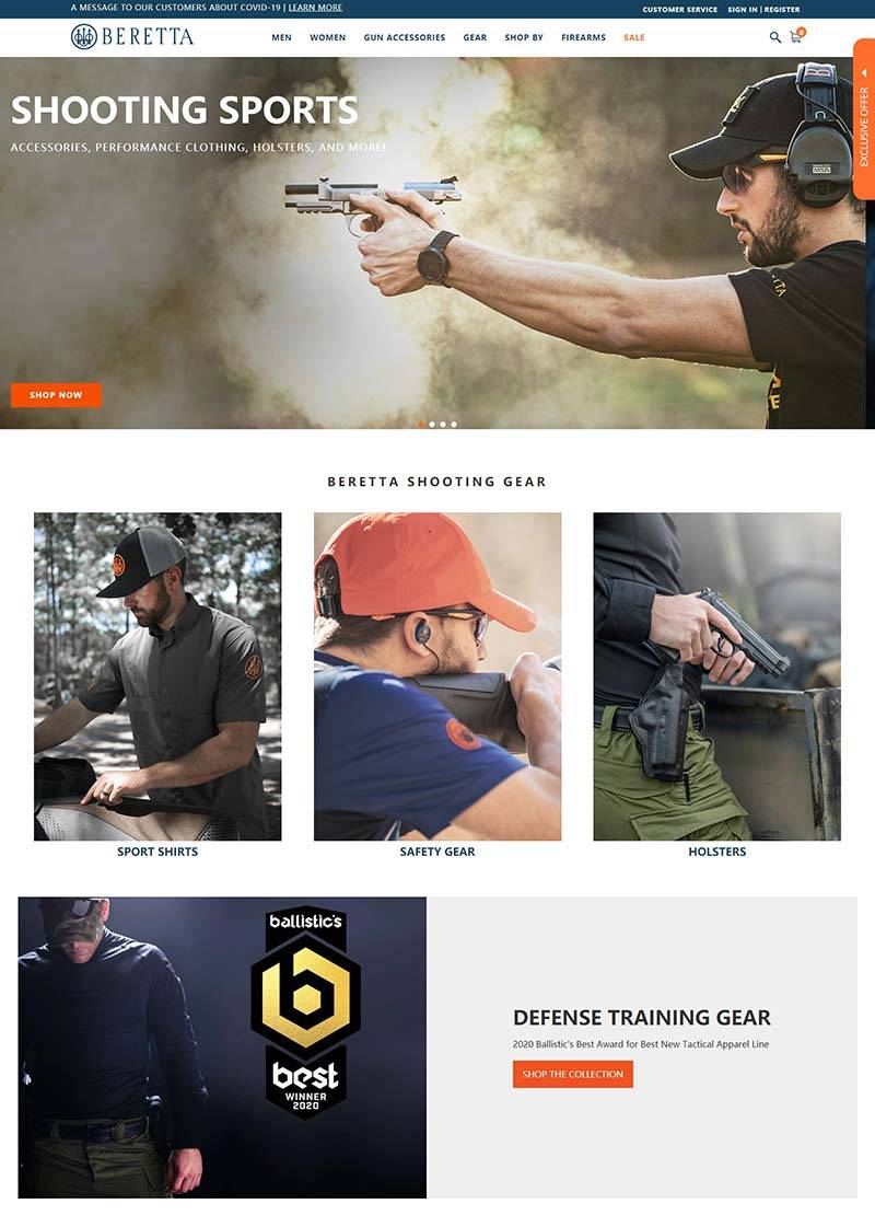 Beretta USA 意大利射击运动服饰及设备美国官网