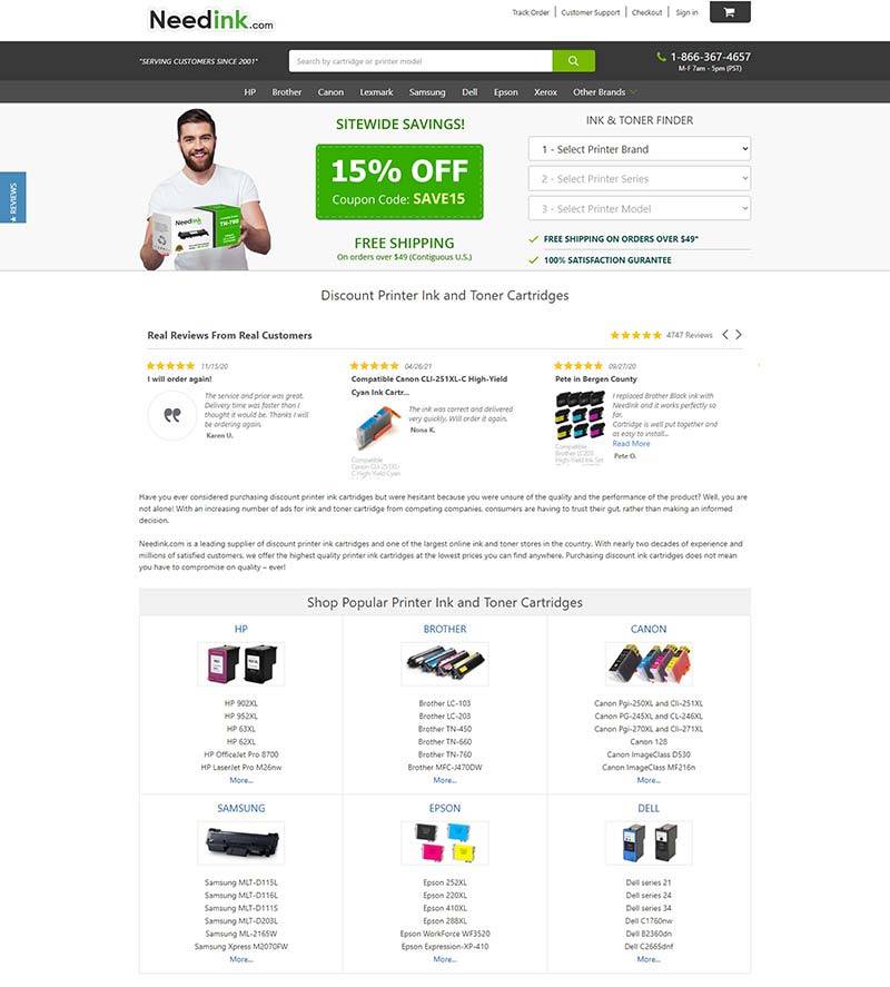 Needink 美国打印设备配件购物网站