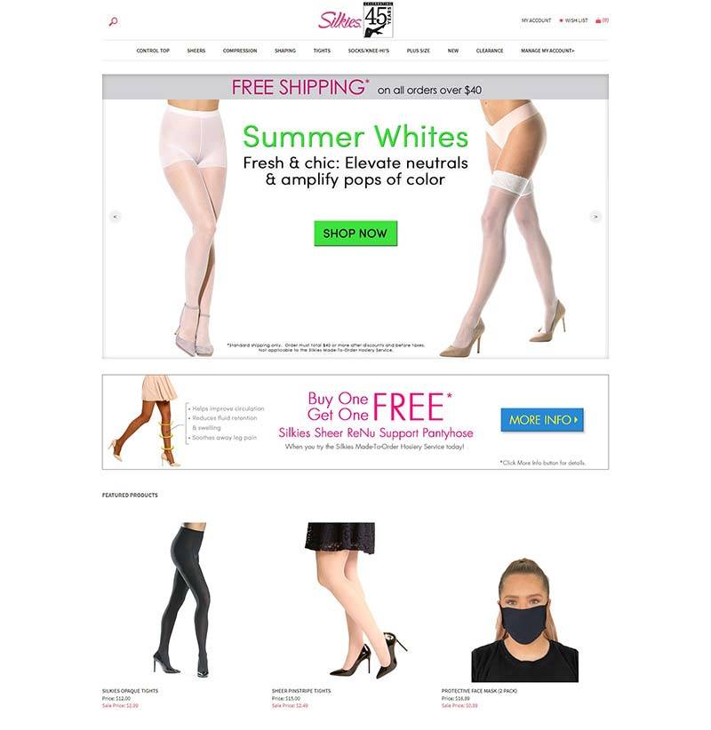 Silkies 美国女性塑身衣品牌购物网站