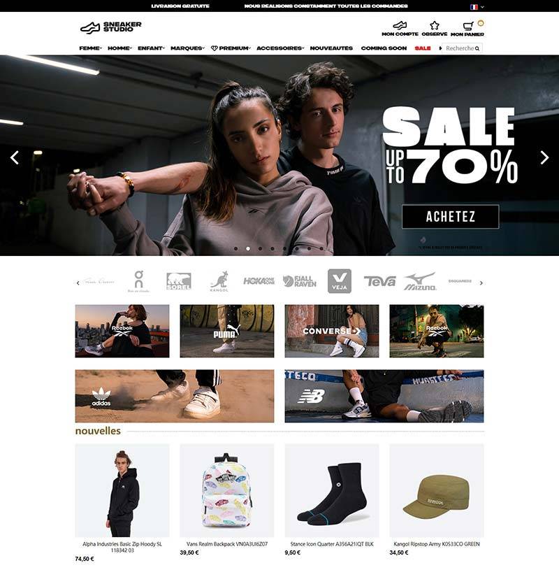 Sneaker Studio FR 英国运动服饰品牌法国官网