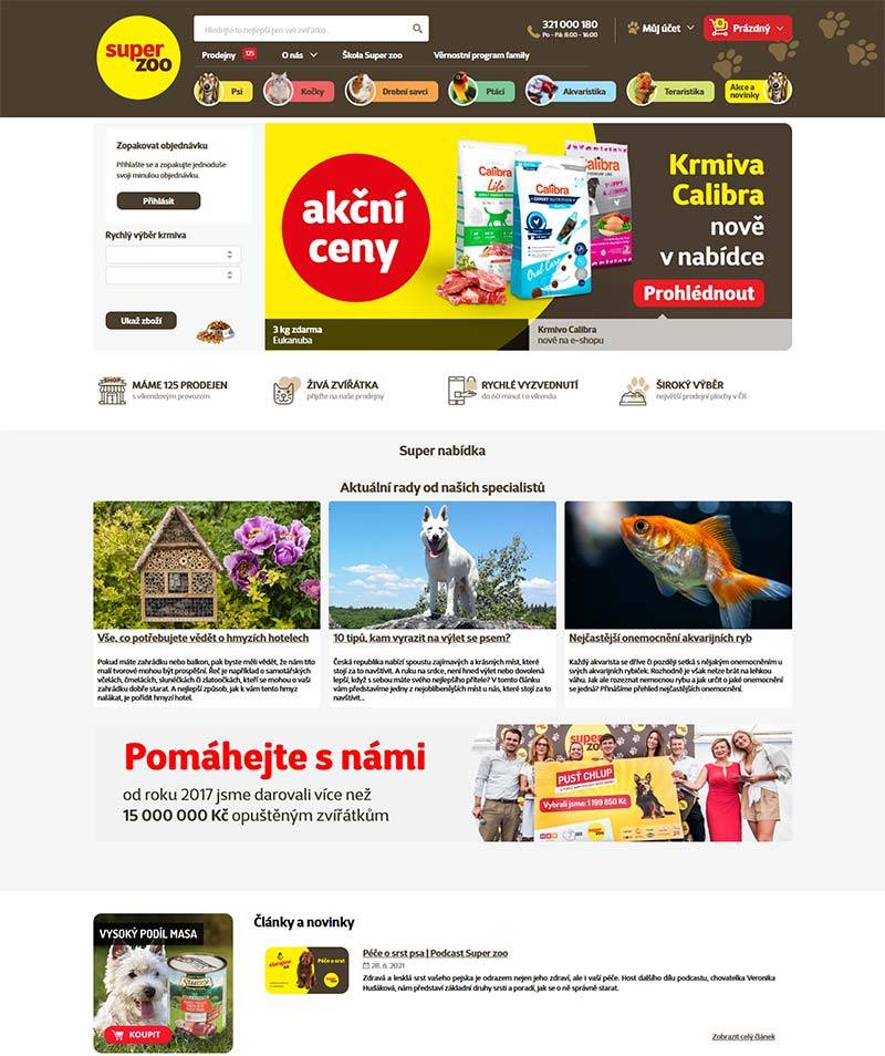 Super Zoo 捷克宠物用品购物网站